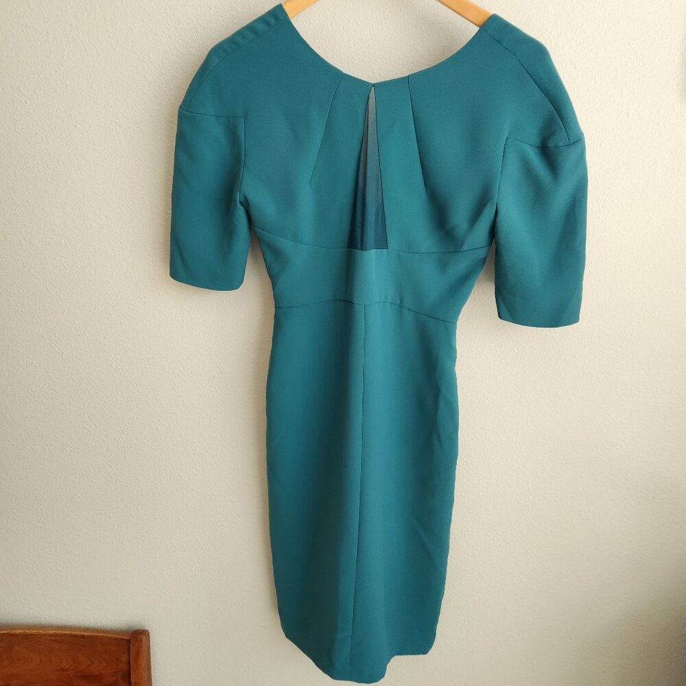 Diane von Furstenberg Teal Sheath dress Size 0